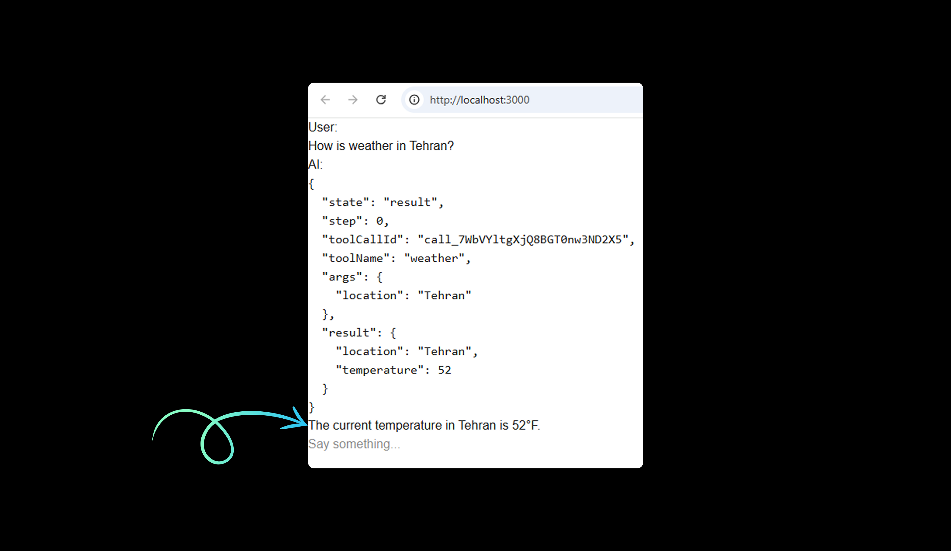 work with chatbot in nextjs with tools and maxsteps