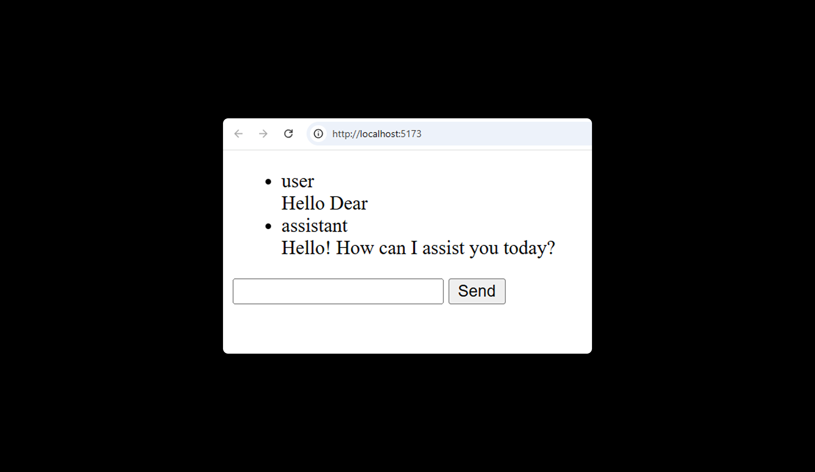 work with chatbot in svelte