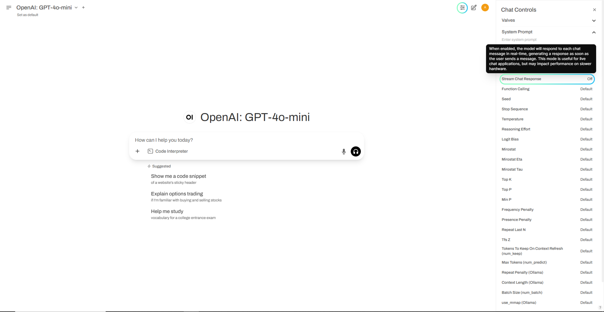 turn-off-stream-option